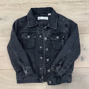Zara Kids Charcoal Denim Jacket